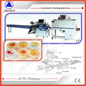 Blue Silver Automatic Shrink Wrapping Machine POF Full Sealing Food Packing