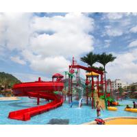 China OEM Aqua Park Playground Water Slide Fiberglass Big Water Bounce House on sale