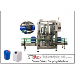 China 5L - 25L Plastic Drum Bottle Capping Machine With Full Automatic Single Head 750pcs / Hour supplier