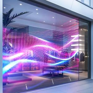 China Flexible Transparent Led Screen P10 high-efficiency LED technology, ensuring energy-saving and eco-friendliness while delivering stable performance and a long lifespan. wholesale