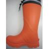 China Long Fleece Lining Snow EVA Slip Resistant Rain Boots wholesale