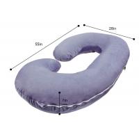 China C Shaped 135*70cm Maternity Pregnancy Pillow 100% Polyester Filling on sale