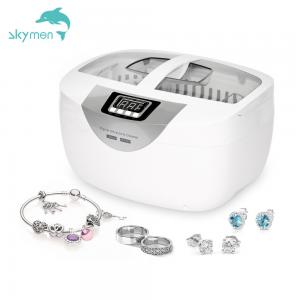 China Skymen Mini Handheld Ultrasonic Jewelry Cleaner Machine 2.5L 70W 5 Digital Time Settings supplier