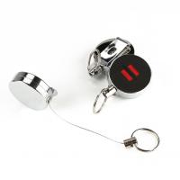 China Heavy Duty Metal Tape Measure Components , Keychain Ring Clip For Work ID Badge on sale