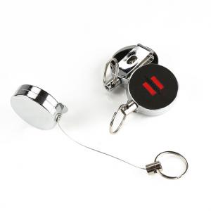 China Heavy Duty Metal Tape Measure Components , Keychain Ring Clip For Work ID Badge supplier