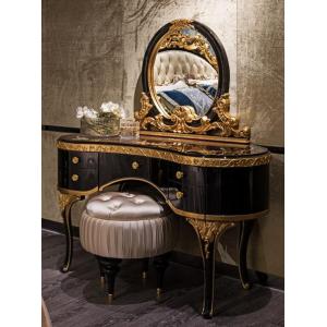 Antique dresser luxury european vanity dresser with mirror TE-008