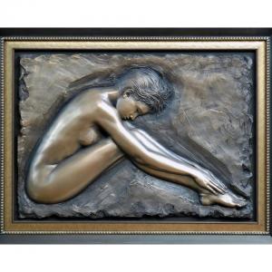 Home Decoration Bronze Relief Sculpture 70cm Female Nude Sculptures