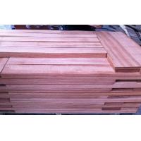 China Sliced Cut Natural Red Sapele Wood Veneer Flooring Sheet For Furniture on sale