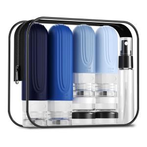 China Eco-Friendly Compact Silicone Travel Bottle Set with Wide Mouth Design for Easy Refill wholesale