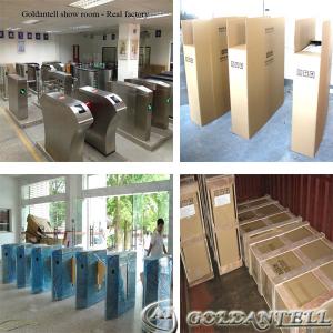 China Waist Height Stainless Steel Bidirectional Flap Barrier Gate , RFID Car Automatic Flap Barrier supplier