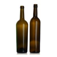 China Bulk Pressure Mouth Glass Wine Bottle Blue Empty 375ml Personalized on sale