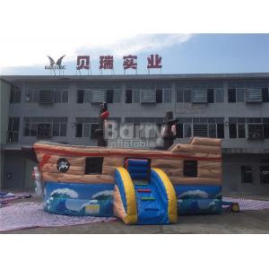 China Commercial Kids Blow Up Inflatable Pirate Ship Combo With Lead Free Material supplier