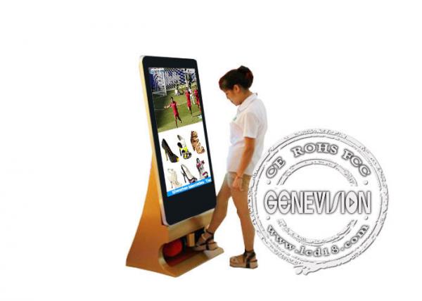 Free standing Kiosk Signage 42" , Digital Signage with shoe polisher