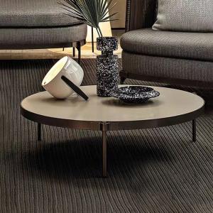 Triangular Base Elegance Ceramic Marble  Coffee Table