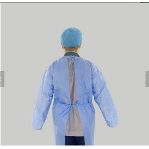 Non Woven Fabric Breathable 120cm Disposable Medical Isolation Gown