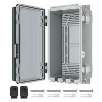 China M20 Plastic Waterproof Outdoor Junction Box Enclosure With Hinged Transparent Cover on sale