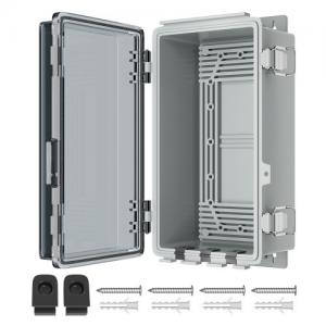 M20 Plastic Waterproof Outdoor Junction Box Enclosure With Hinged Transparent Cover