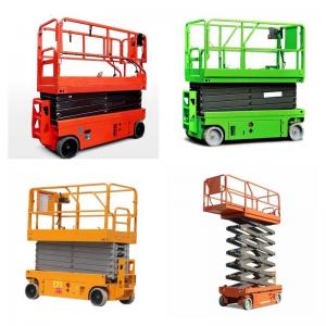 China Steel Structure 12m Self Propelled Scissor Lift Platform With Control Handle supplier