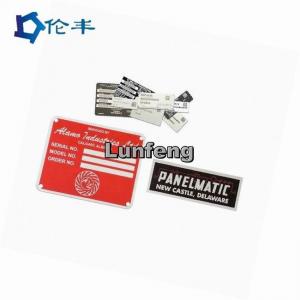 Metal Sticker Aluminum Nameplate Pantone Blank Logo Die Punching