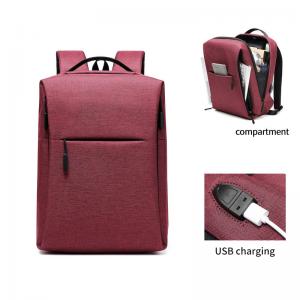 High quality wholesale custom logo men red school bagpack waterproof business Laptop Backpack
