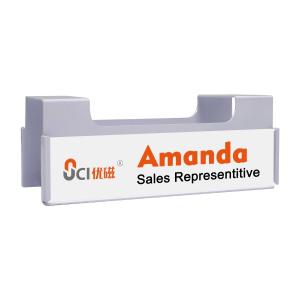 Cubicle Name Plate Holder N35-N52 30mm Strong Magnetic Name Badge Holders