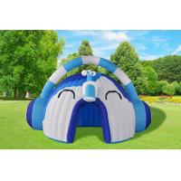 China Customized Blue Inflatable Headset Dome Event Tent For Commercial on sale