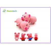 China Happy Big Family Pink Pig Customized Usb Flash Drive , Personalized Usb Key Customized PVC shaped USB flash drive 4gb 8g on sale