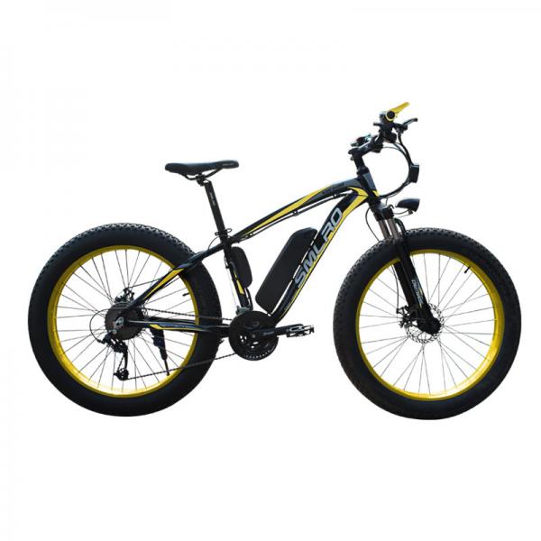 26 Inch Electric Snow Bike , Battery Powered Bicycles Max Speed 35KM/H