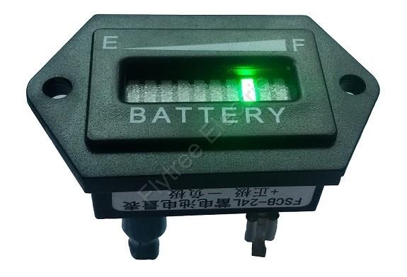 Hexagon battery gauge 10 Bar LED Digital Battery Discharge Indicator meter for