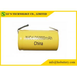 Batterie rechargeable élevée de la taille D 5000mah de batterie cadmium-nickel de capacité