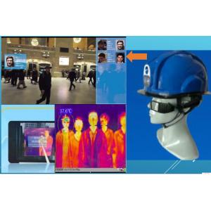 Thermal Temperature Helmet Built in Camera Support 4G GSM GPS Tracking