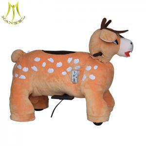 Hansel amusement park carnival animal rides and plush motorized animals with electric horse plush animal ride for mall