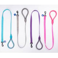 China Silicone Handle Durable Nylon Dog Leashes Training And Walking Dog Rope Leash on sale