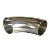 China Pipe Fitting Butt Weld Stainless Steel 316L Sanitary Bevel End Long Radius 90 Degree Elbow on sale
