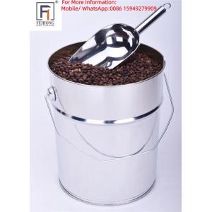 20L Round Food Safe Metal Buckets With A Valve For Storing 5–10KG