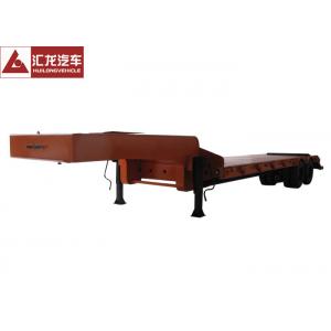 China Low Bed Heavy Equipment Trailer 2 Line 4 Axle 100 Tons Rated Capacity wholesale