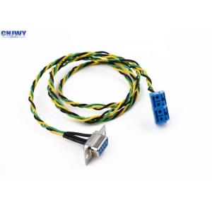 China 9 Pins Female D - Sub Vehicle Wiring Harness Plug In Terminal Block Colorful Wire supplier