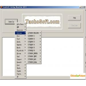 Tachosoft Airbag Resetter V6.4 Auto Diagnostic Software Cover 450 Airbag ECU models