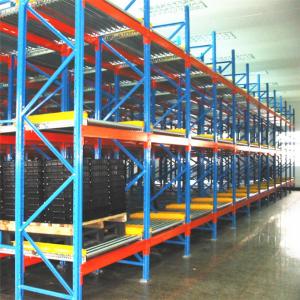 China Spacesaving Gravity Flow Shelving Roller Racking For Distribution Centers supplier