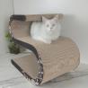 China Cat Scratcher Reversable Cardboard Kitten Scratch Tower Cats Scratching Board S Shape Long Lasting wholesale