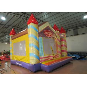 China Waterproof Funny Inflatable Jump House 5 X 5m , Kids Bounce House Silk Printing wholesale