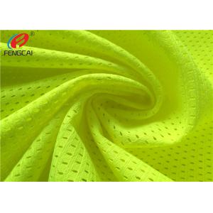 China 100% Polyester Fluorescent Mesh Fabric Safety Vest Fabric For Traffic Police Uniform Vest supplier