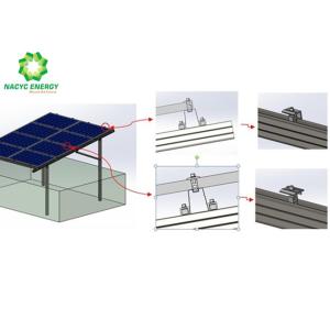 China Solar Structure 	Aluminum Solar Panel Mounting System Module  Solar Panel Mounting System   Photovoltaic  Home Off Grid wholesale