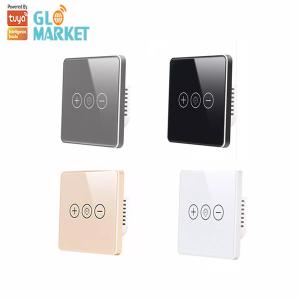 China Smart Home Dimmer Light Tuya Wifi Smart Switch Wireless Glass Crystal Panel Touch Wall supplier