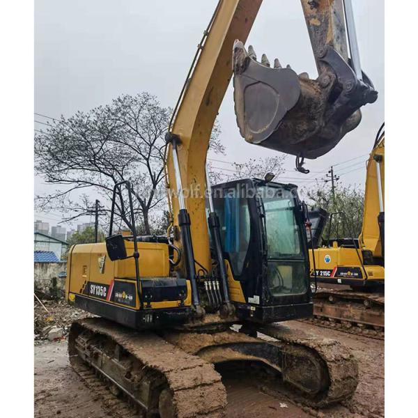 Sany SY135C 13 Ton Used Excavator with 4800 Working Hours and  Hydraulic Pump