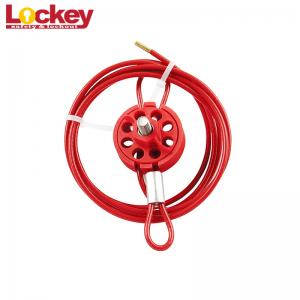 China Wheel Type Cable Lockout Device Loto Lock Body Accepts Up To 8 Padlocks supplier