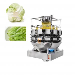 China 100-3000g Fruit Salad Weighing Packing Machine With 14 Head Weigher 60P/M supplier