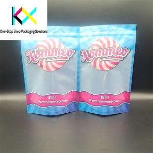 ISO9001 Clear Window Stand Up Plastic Bags Food Packaging Doypack 130um