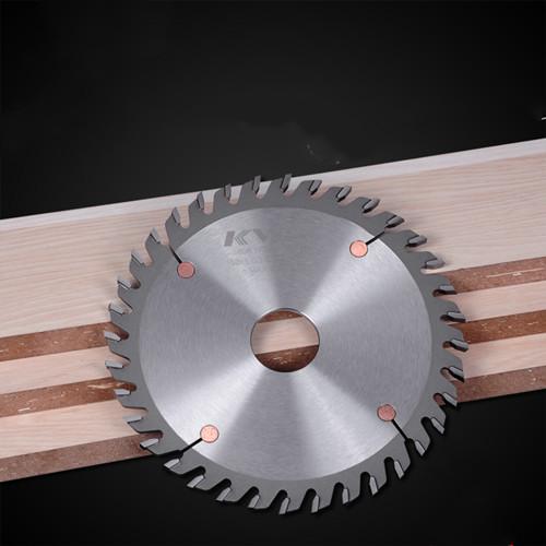 Durable Sharpen TCT Saw Blade For Wood Grooving Natural Color LR+F Tooth