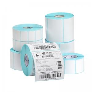 China Custom Blank Thermal Printer Sticker Label Roll 4x6 Thermal Label Paper Jumbo Roll supplier